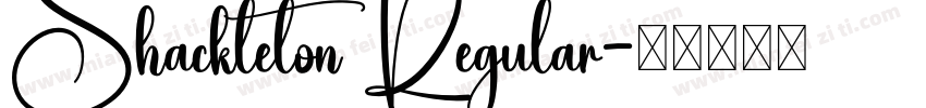 Shackleton Regular字体转换